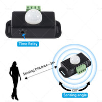 {{ 8m Body Infrared PIR Motion Sensor Switch For LED Light Strip Automatic 12V 24V }} - Buy Car Parts Online at {{ Kaka Auto Parts }}.