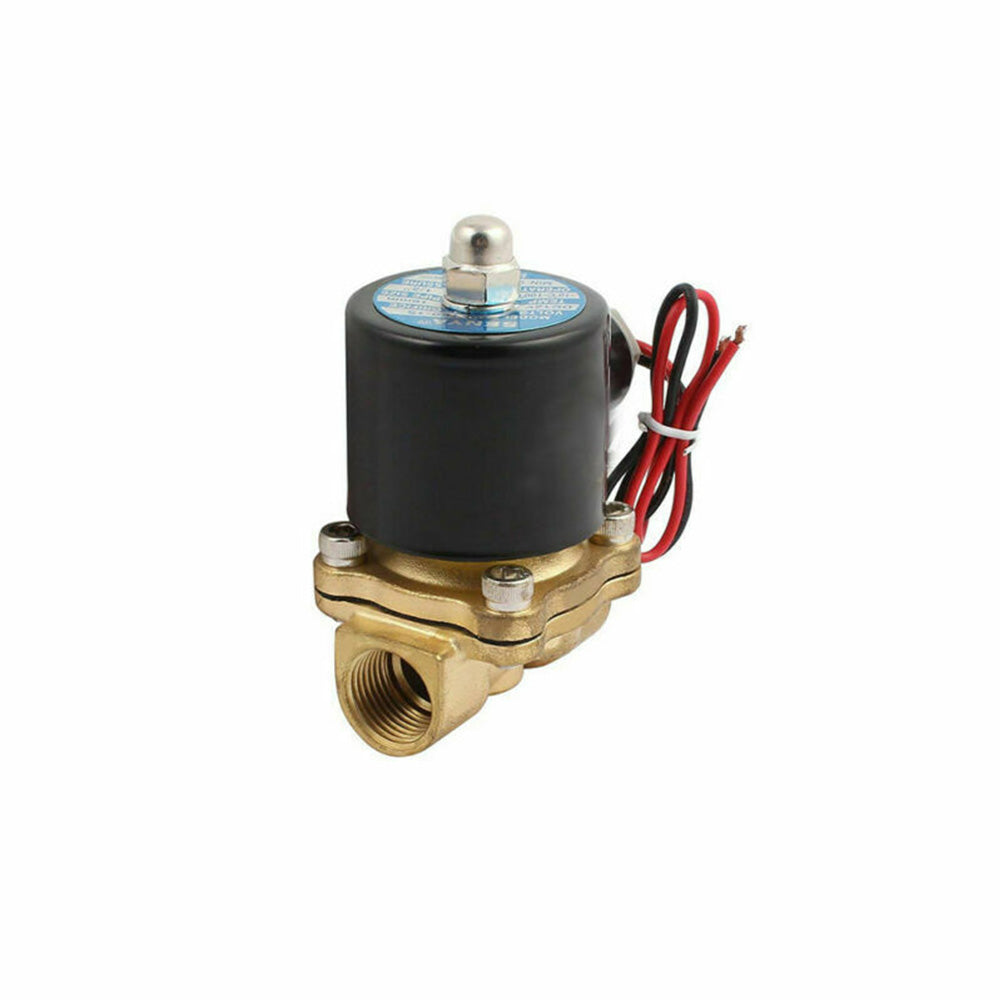 {{ 2 Way Electric Solenoid Valve Water Air Brass N/C Gas Oil Normally Closed DC 12V }} - Buy Car Parts Online at {{ Kaka Auto Parts }}.
