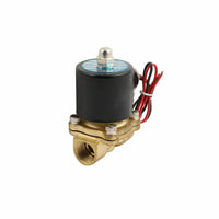 {{ 2 Way Electric Solenoid Valve Water Air Brass N/C Gas Oil Normally Closed DC 12V }} - Buy Car Parts Online at {{ Kaka Auto Parts }}.
