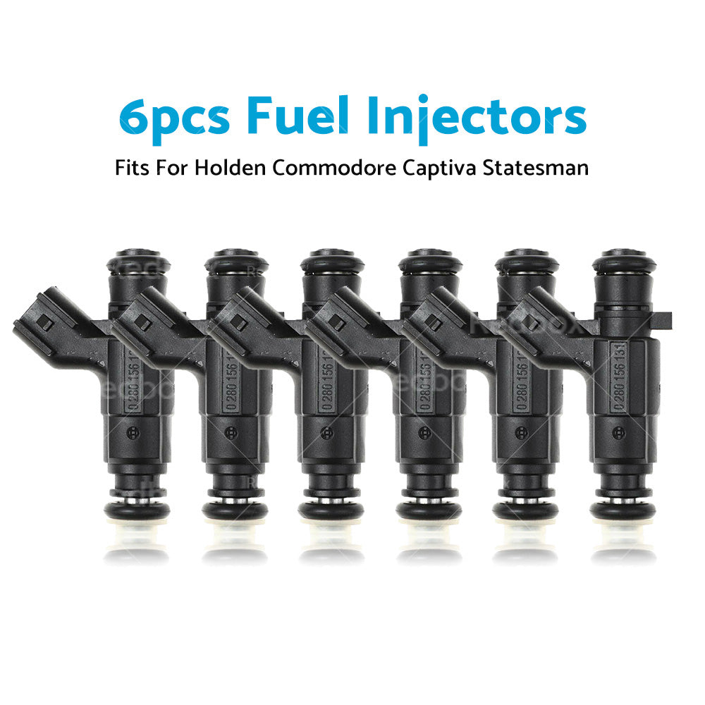 {{ 6Pcs Fuel Injectors For Holden Captiva Statesman Commodore VE VZ V6 0280156131 }} - Buy Car Parts Online at {{ Kaka Auto Parts }}.