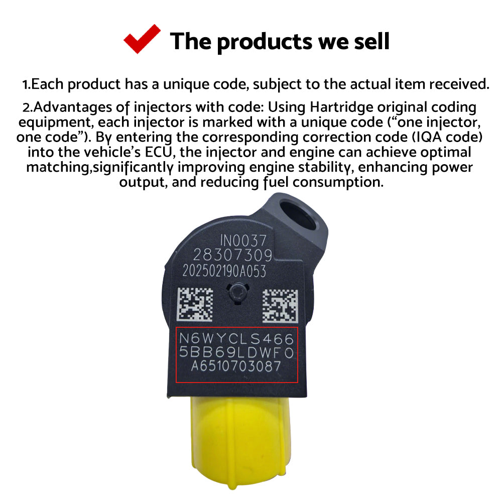 Fuel Injector Suitable For Mercedes-Benz Sprinter W906 OM651 A6510703087 Diesel