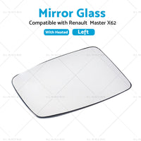 {{ Left Mirror Glass Suitable for Renault Master X62 2010-2019 Heated Convex Base }} - Buy Car Parts Online at {{ Kaka Auto Parts }}.