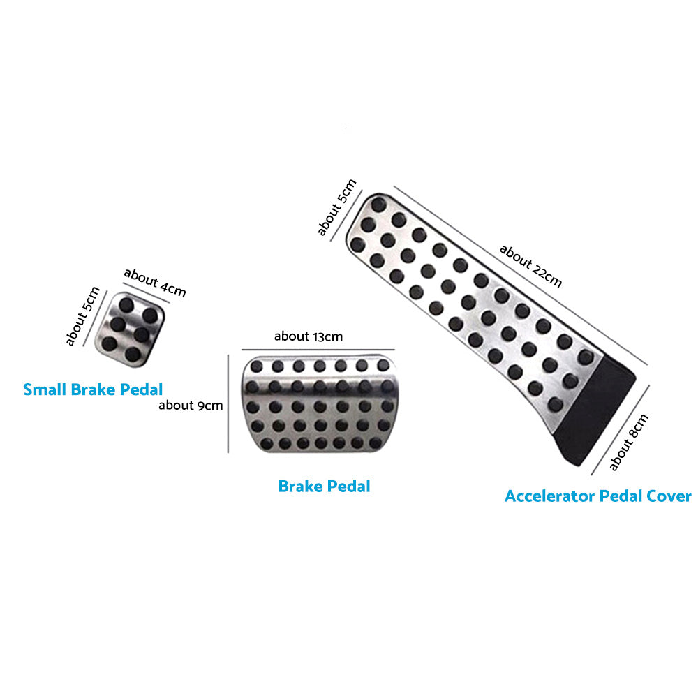 3x Brake Pedal Pad Cover Suitable For Mercedes C E S GLC GLE GLS CLS EQC Class