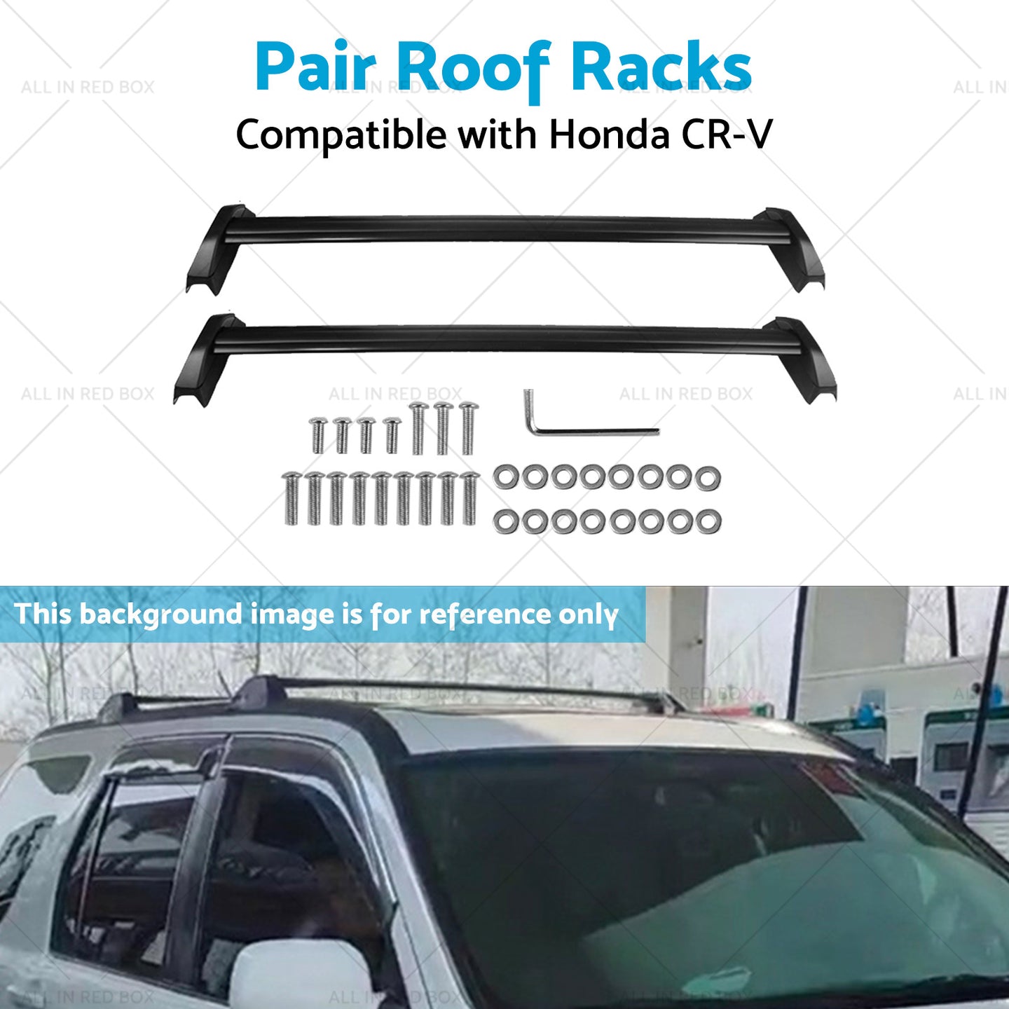 {{ Pair Suitable For Honda CRV 2002-2006 Cross Bar Roof Rack Black }} - Buy Car Parts Online at {{ Kaka Auto Parts }}.