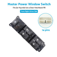 Master Power Window Control Switch Suitable For Hyundai i20 Hatchback 2008-2013 93570-1J602