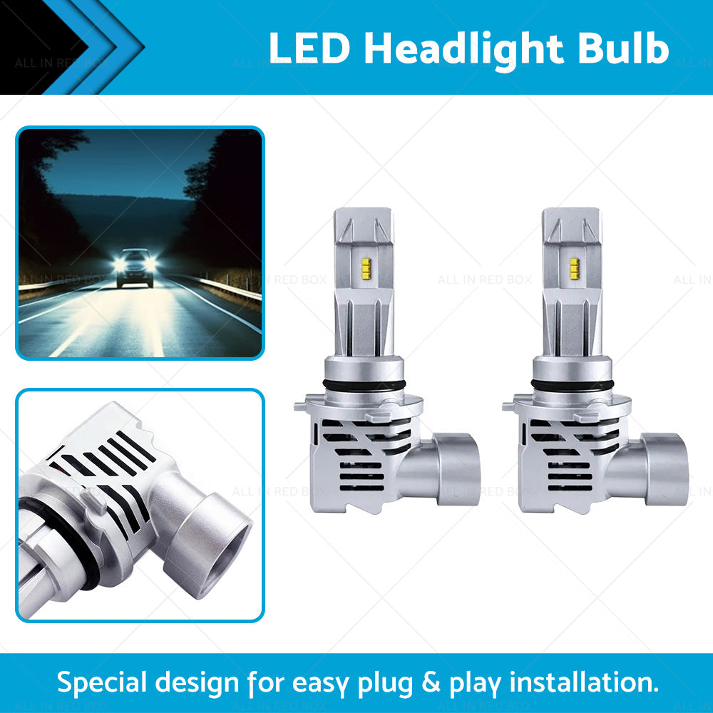 {{ 9006 HB4 9012 HIR2 LED Headlight Kit Bulbs 6000K White Fog Light Globe Lamp }} - Buy Car Parts Online at {{ Kaka Auto Parts }}.