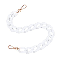 2PCS Resin Purse Chain Handle Acrylic Bag Strap Detachable Purse Clutches Handle