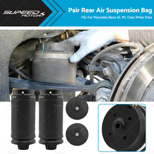 {{ 2 x Rear Air Suspension Bag Shocks Fits For Mercedes Benz W164 GL ML Class }} - Buy Car Parts Online at {{ Kaka Auto Parts }}.