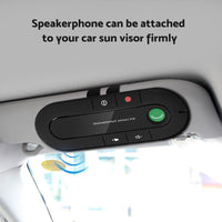 Bluetooth Handsfree Speaker MP3 Player With Sun Visor Clip & Car Charger Suitable For Universal Cars