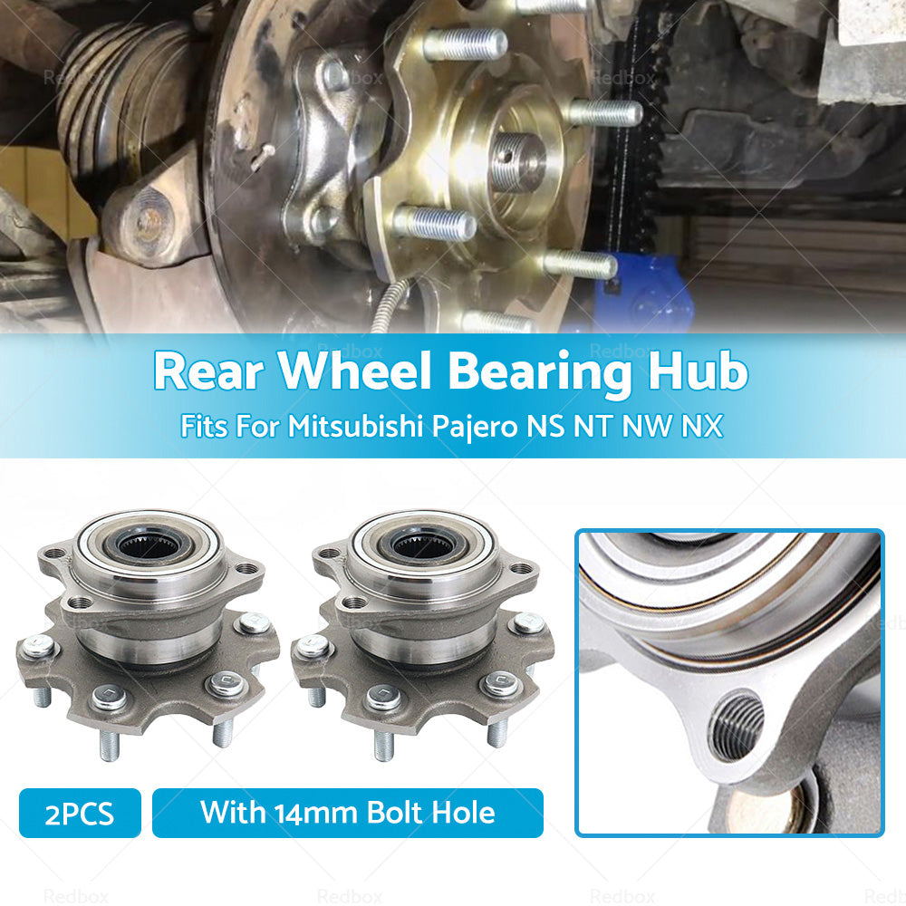 {{ 2x Rear Wheel Bearing Hub Fit For Mitsubishi Pajero NS NT NW NX 14mm Bolt Hole }} - Buy Car Parts Online at {{ Kaka Auto Parts }}.