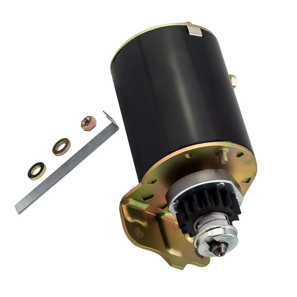 Starter Motor 16 Tooth 12V Heavy Duty Suitable For Briggs & Stratton Ride-On Mower 499521