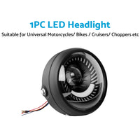 Motorcycle 6. 5inch LED Headlight DRL Hi Lo Running Light Suitable For Cafe Racer