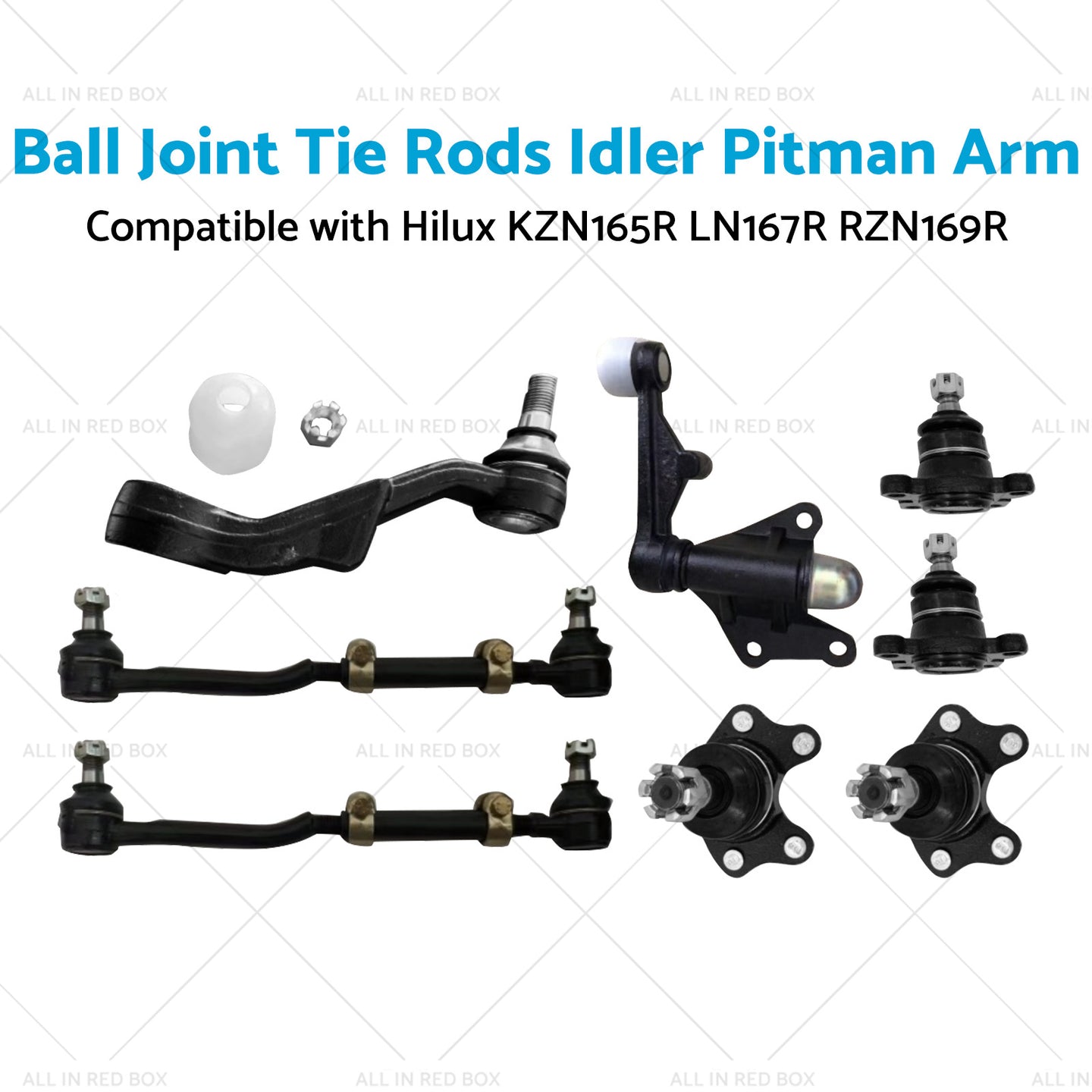 {{ Ball Joint Tie Rods Idler Pitman Arm Suitable for Hilux LN167R RZN169R KZN165R }} - Buy Car Parts Online at {{ Kaka Auto Parts }}.