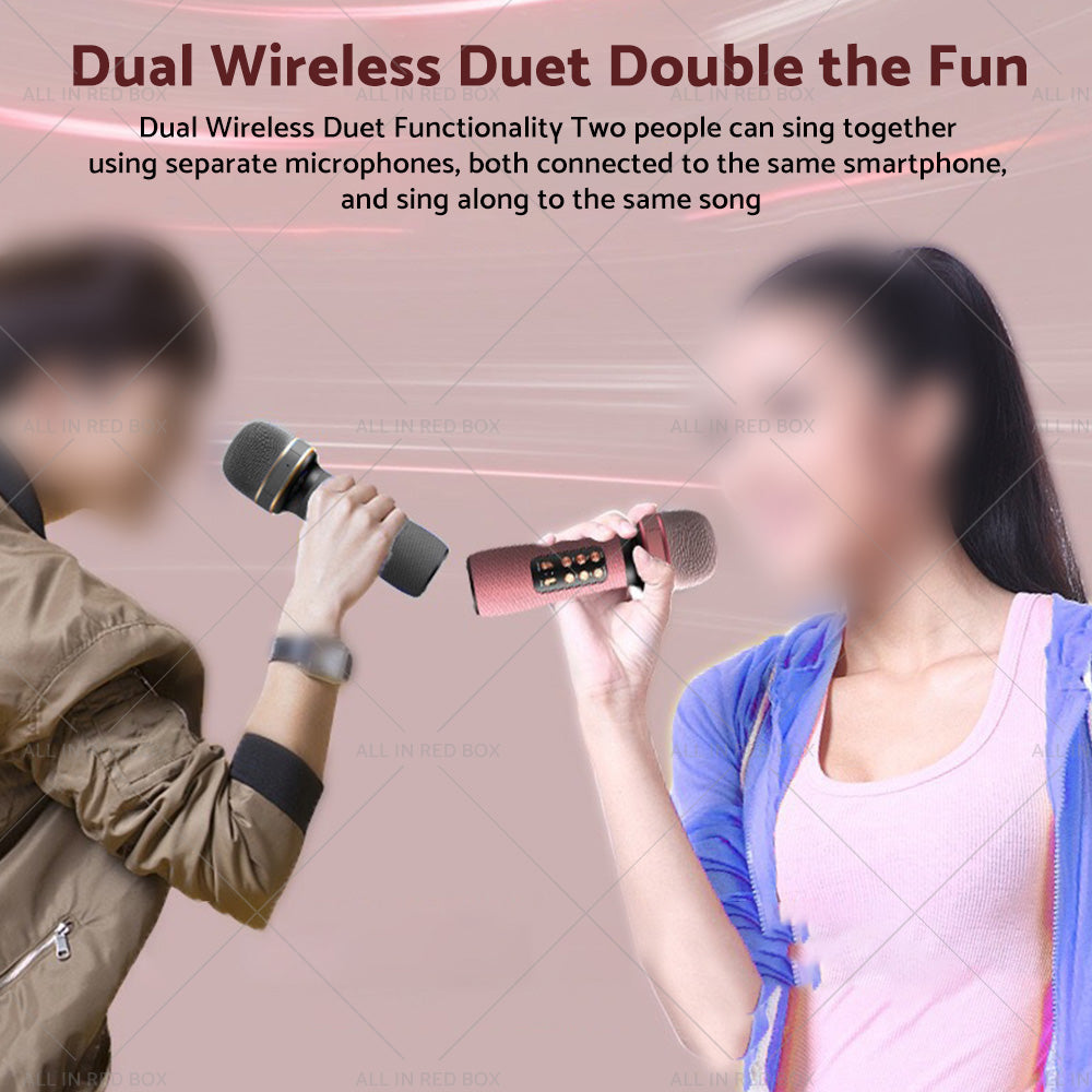 {{ Wireless Blue-tooth Portable Karaoke Microphone Speaker Mic USB Speaker Portable }} - Buy Car Parts Online at {{ Kaka Auto Parts }}.