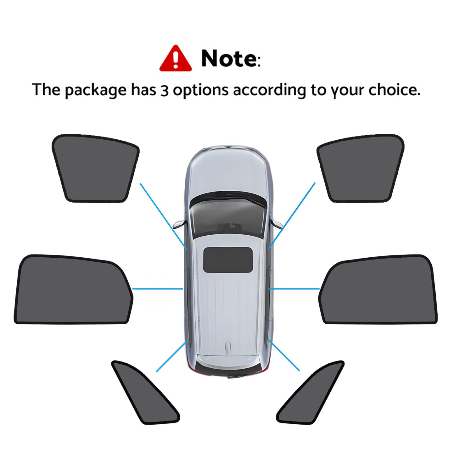 {{ Magnetic Mesh Sun Blind Shades Suitable for Audi Q3 RS Q3 2019-2025 }} - Buy Car Parts Online at {{ Kaka Auto Parts }}.