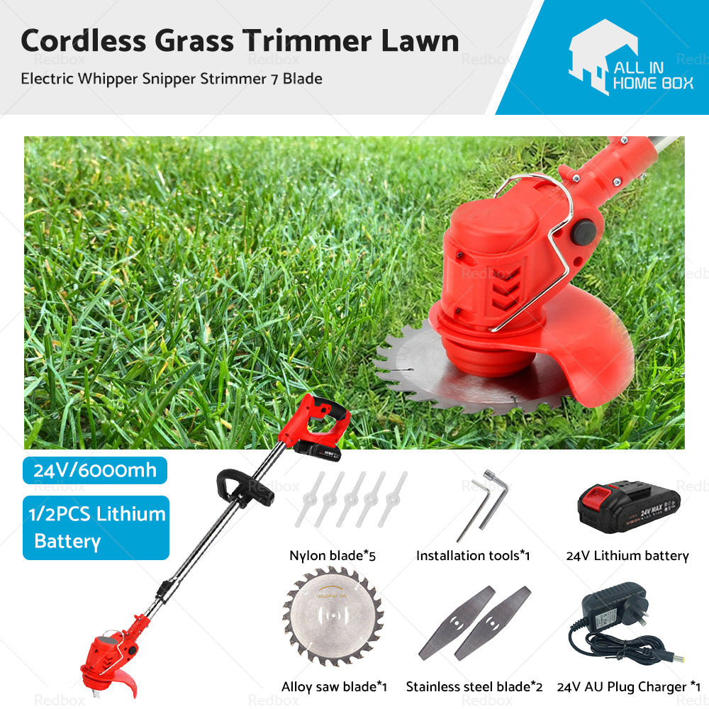 {{ 1/2 Battery Cordless Grass Trimmer Lawn Electric Whipper Snipper Strimmer 7Blade }} - Buy Car Parts Online at {{ Kaka Auto Parts }}.