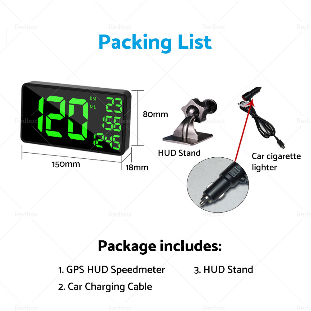 {{ Truck GPS Speedometer 6. 2inch Extend Display Odometer Overspeed Alarm MPH KMH }} - Buy Car Parts Online at {{ Kaka Auto Parts }}.