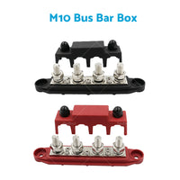 {{ 2PCS M10 4 Post 250A DC 48V Studs Bus Bar Power Distribution Box Terminal Block }} - Buy Car Parts Online at {{ Kaka Auto Parts }}.