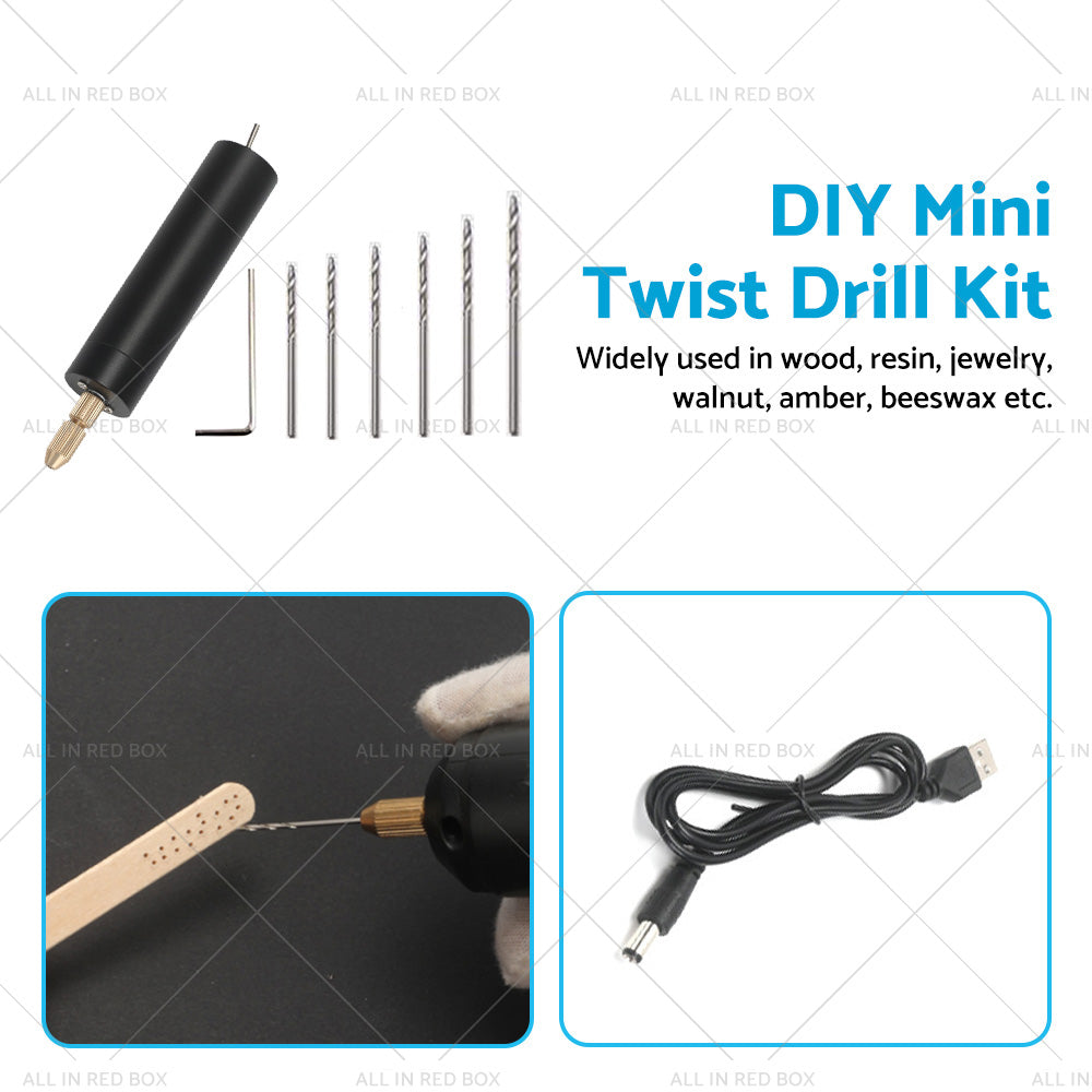 {{ Mini Electric Hand Drill USB Hole Punch DIY Small Jewelry Portable Grinding Tool }} - Buy Car Parts Online at {{ Kaka Auto Parts }}.