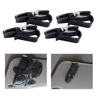4x Luxury Car Sunglasses Holder Visor Clip Sun Ticket Card Mount