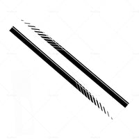 {{ 2x Racing Plaid Side Door Fender Skirt Stripes Decals Stickers Car Accessories }} - Buy Car Parts Online at {{ Kaka Auto Parts }}.