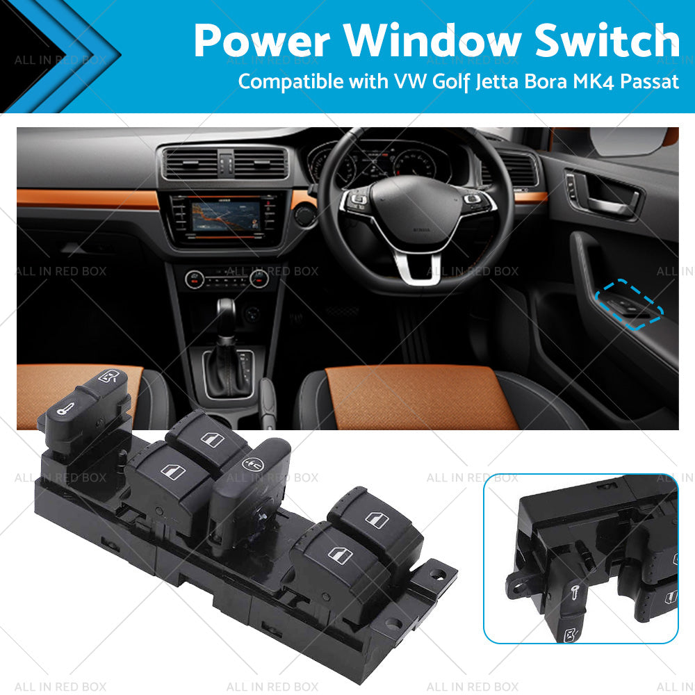 {{ 1J4959857C RH Power Window Switch Suitable For VW Golf Jetta Bora MK4 Passat }} - Buy Car Parts Online at {{ Kaka Auto Parts }}.