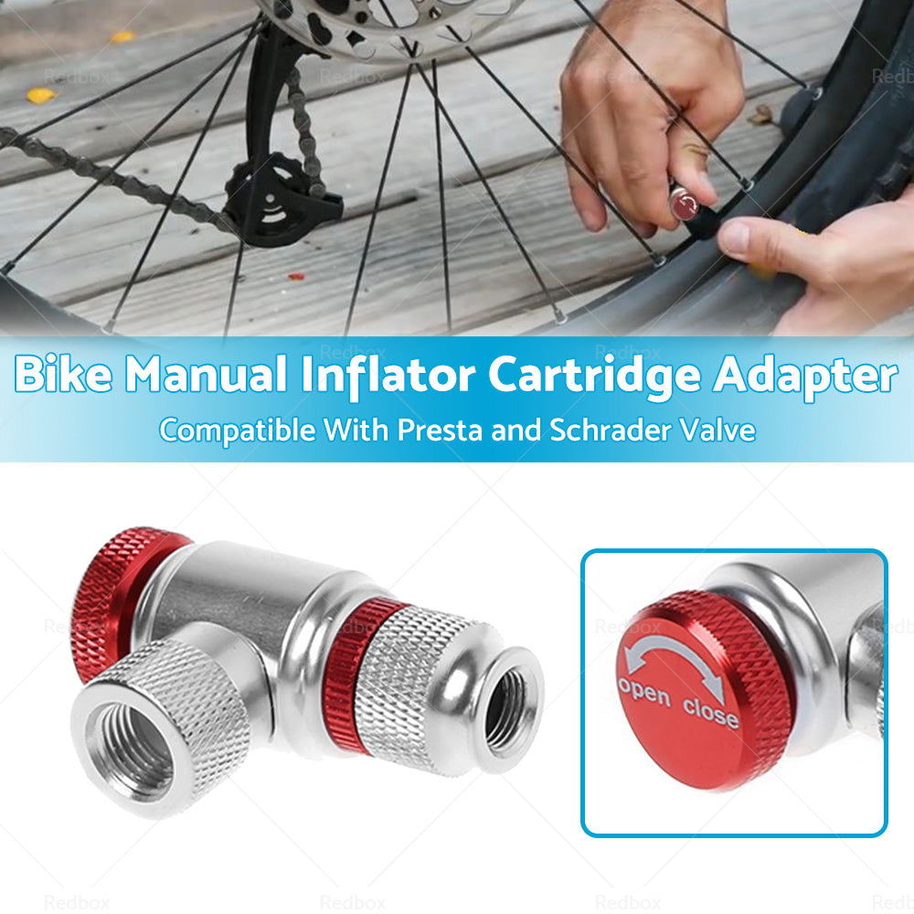{{ Bike Manual Inflator Cartridge Valve CO2 Inflator Cartridge Adapter Presta }} - Buy Car Parts Online at {{ Kaka Auto Parts }}.