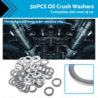 {{ 50PCS Car Engine Oil Crush Washers Drain Plug Gaskets ID 14mm , OD 22mm Aluminum }} - Buy Car Parts Online at {{ Kaka Auto Parts }}.