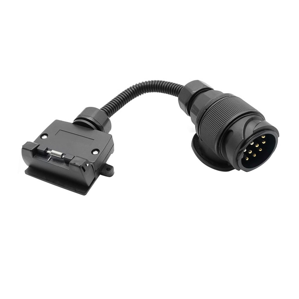 13 Pin Plug to 7 Pin Flat Socket Suitable For Trailer Caravan Wiring Connector