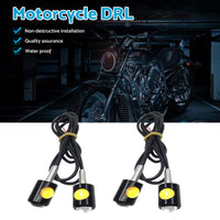 4x Universal 12V Mini Amber Motorcycle LED Indicator Turn Signal Lights