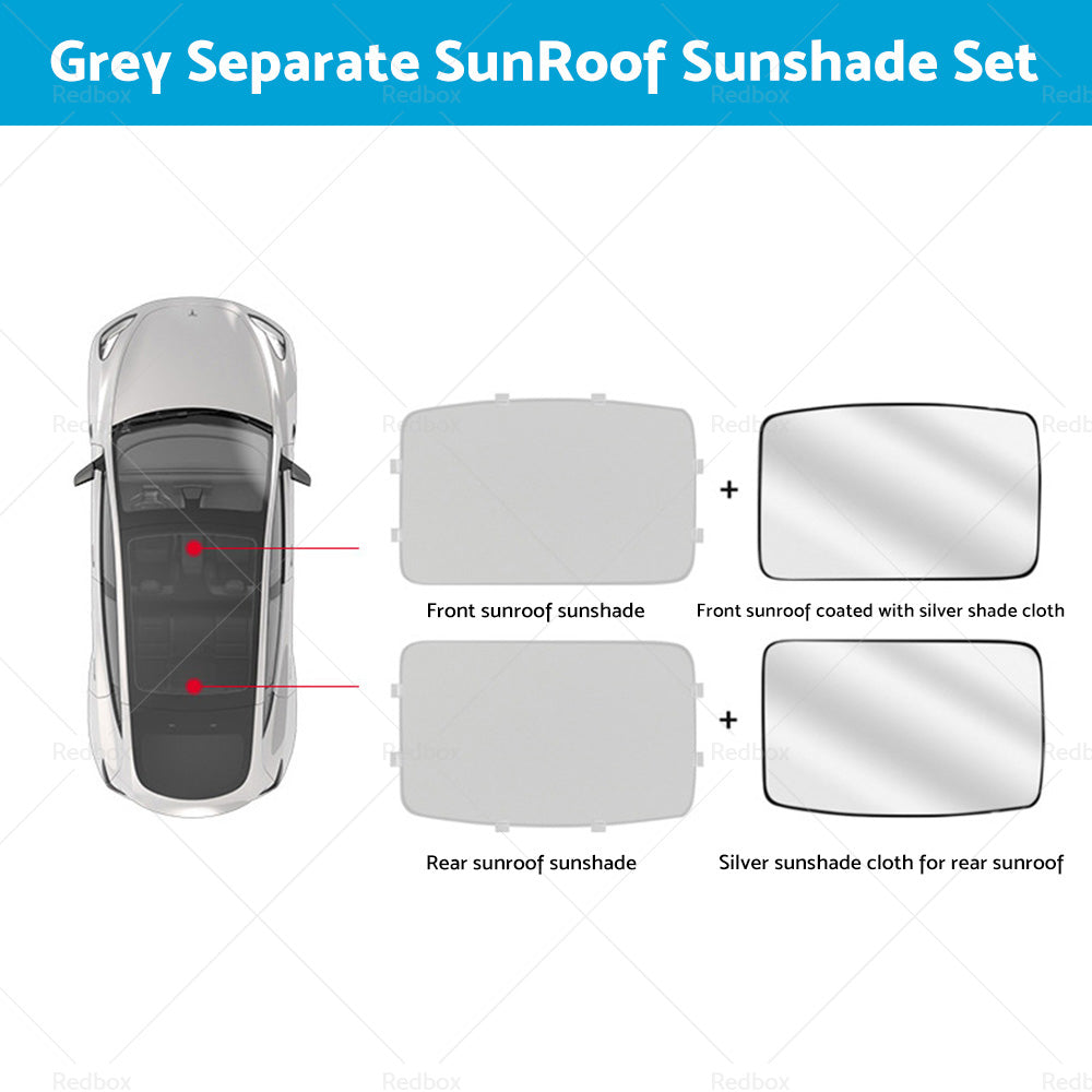{{ Sunroof Window Sunshade Front Rear UV Film Windshield Window For Tesla Model Y }} - Buy Car Parts Online at {{ Kaka Auto Parts }}.