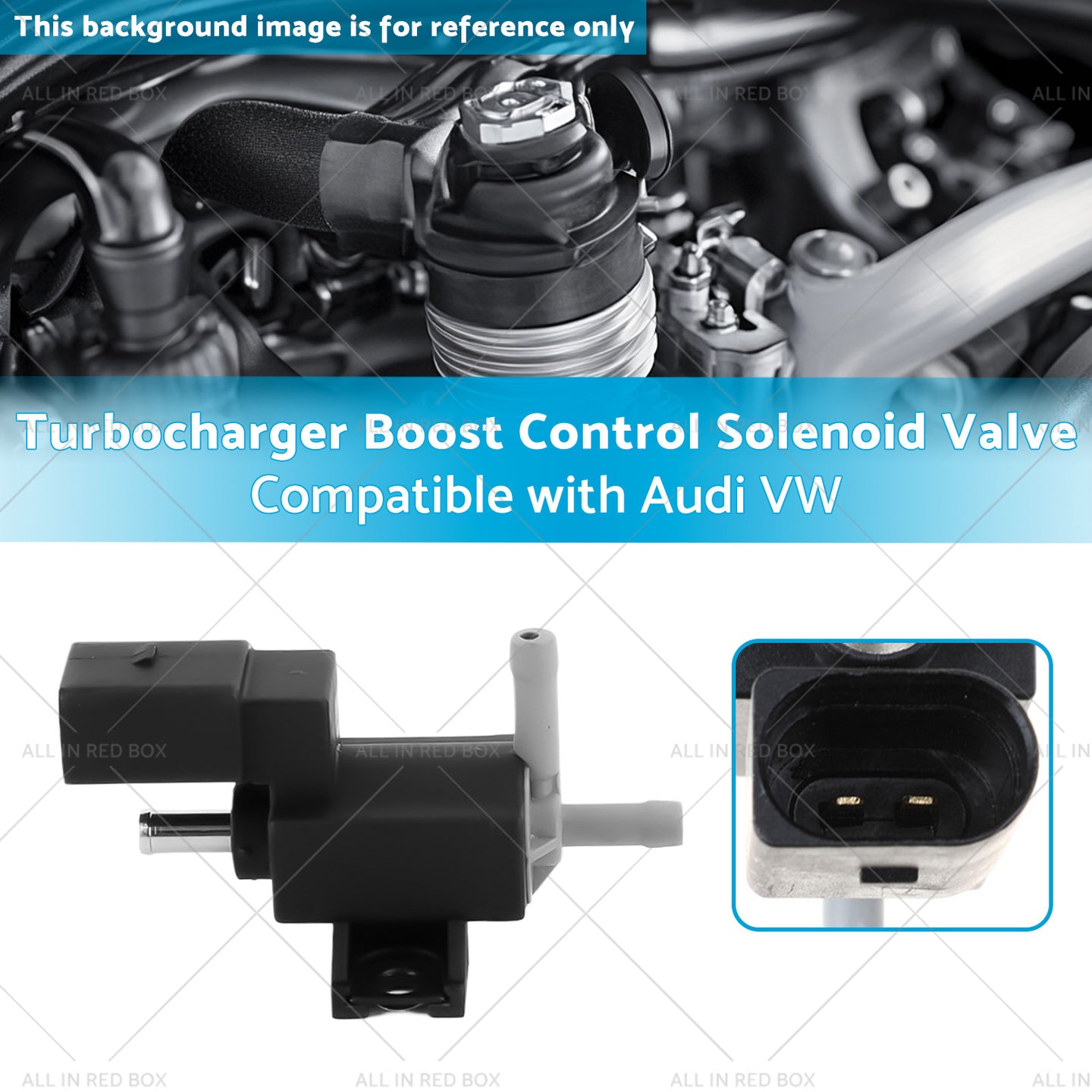 {{ Turbocharger Boost Control Solenoid Valve Suitable for Audi VW 06F906283F }} - Buy Car Parts Online at {{ Kaka Auto Parts }}.