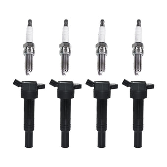 compare product 4x Ignition Coils & 4x Spark Plugs Suitable For Hyundai Elantra / Kia Soul