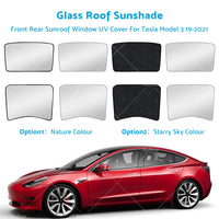 {{ For Tesla Model 3 Glass Roof Sunshade Front Rear Sunroof Window UV Cover 19-2021 }} - Buy Car Parts Online at {{ Kaka Auto Parts }}.