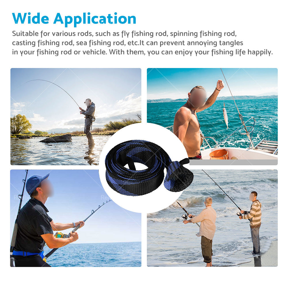 {{ 5Pcs 190cm Fishing Rod Cover Rod Sleeve Rod Sock Pole Glove Protector Tools }} - Buy Car Parts Online at {{ Kaka Auto Parts }}.