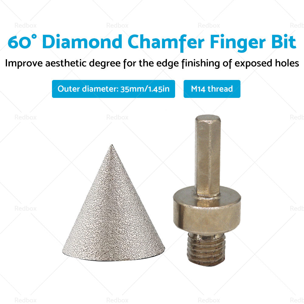 {{ 1 Pcs 35mm Diamond Chamfer Finger Bit Ceramic Tile Milling Cone Bit Cut }} - Buy Car Parts Online at {{ Kaka Auto Parts }}.