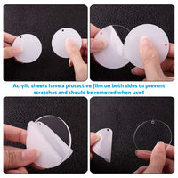 Bulk Keychain Ornament Set 150PCS Sublimation Blank Keychains Suitable For Crafts & Jewelry