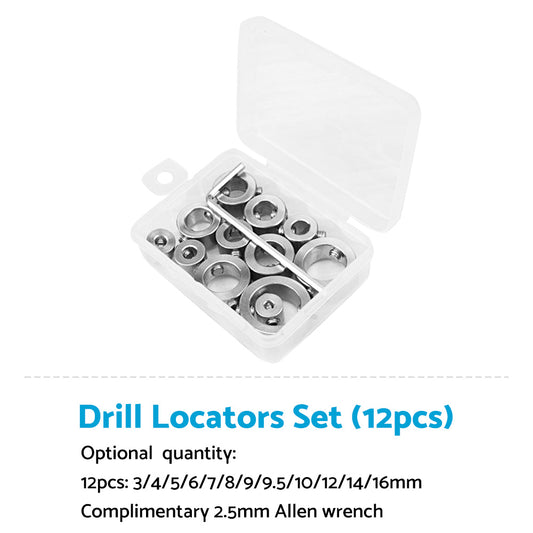Drill Stop Collar Set 3mm-16mm Drilling Bit Depth Stopper Ring Suitable For Woodworking
