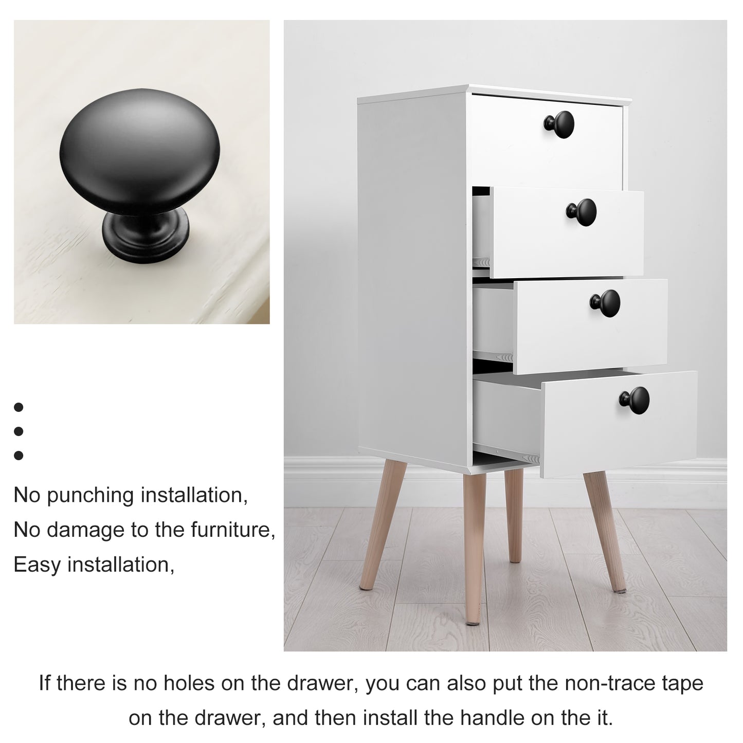 {{ 4PCS Set Kitchen Cabinet Knobs Drawer Knobs Drawer Handle for Dresser Drawers }} - Buy Car Parts Online at {{ Kaka Auto Parts }}.