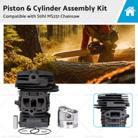 {{ Piston  and  Cylinder Kit 44mm 1143 020 1207 Suitable For Stihl MS251 Chainsaw }} - Buy Car Parts Online at {{ Kaka Auto Parts }}.