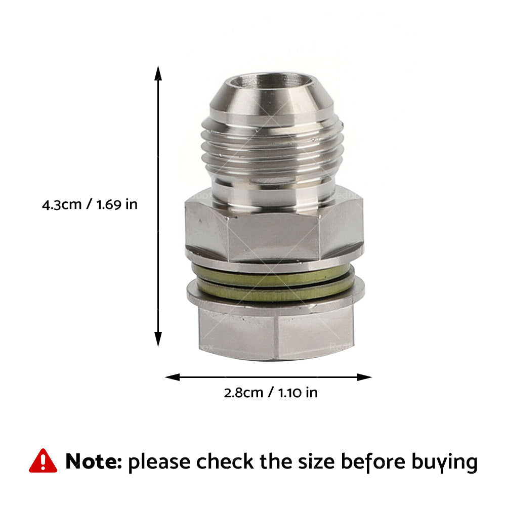 {{ Turbo Oil Pan Sump Return Drain Adapter 315-04301-010 Fitting 10AN to M18x1. 5 }} - Buy Car Parts Online at {{ Kaka Auto Parts }}.