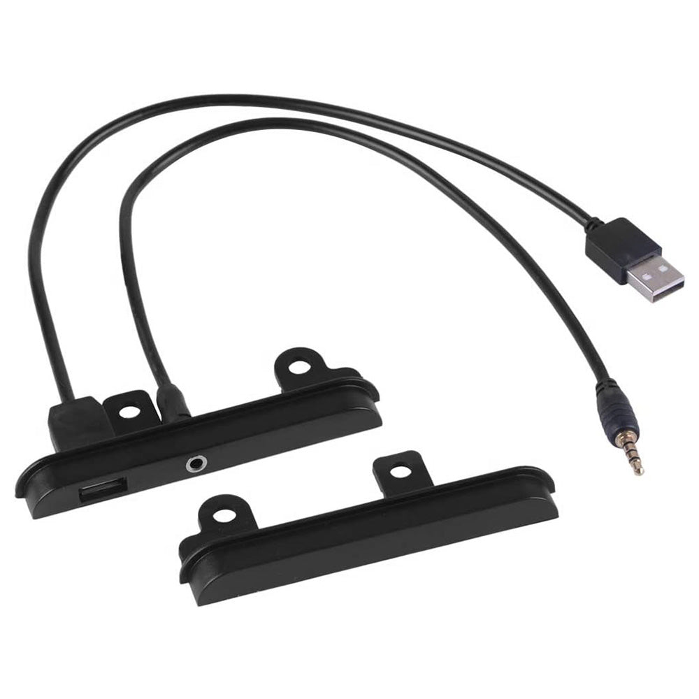 2 DIN Fascia Dash Kit with Side Trims, Brackets, USB & AUX Port Suitable For Toyota