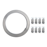 304 Stainless Steel Worm Clamp Hose Clamps with Fasteners Suitable For DIY Adjustable Use