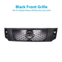 Front Grill Matte Black Bumper Bar Grille for Nissan Navara NP300 D23 2015-2019