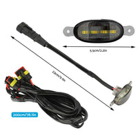 Front Grille Smoked Lens White LED Running Light Suitable For Raptor Style Grill 4x