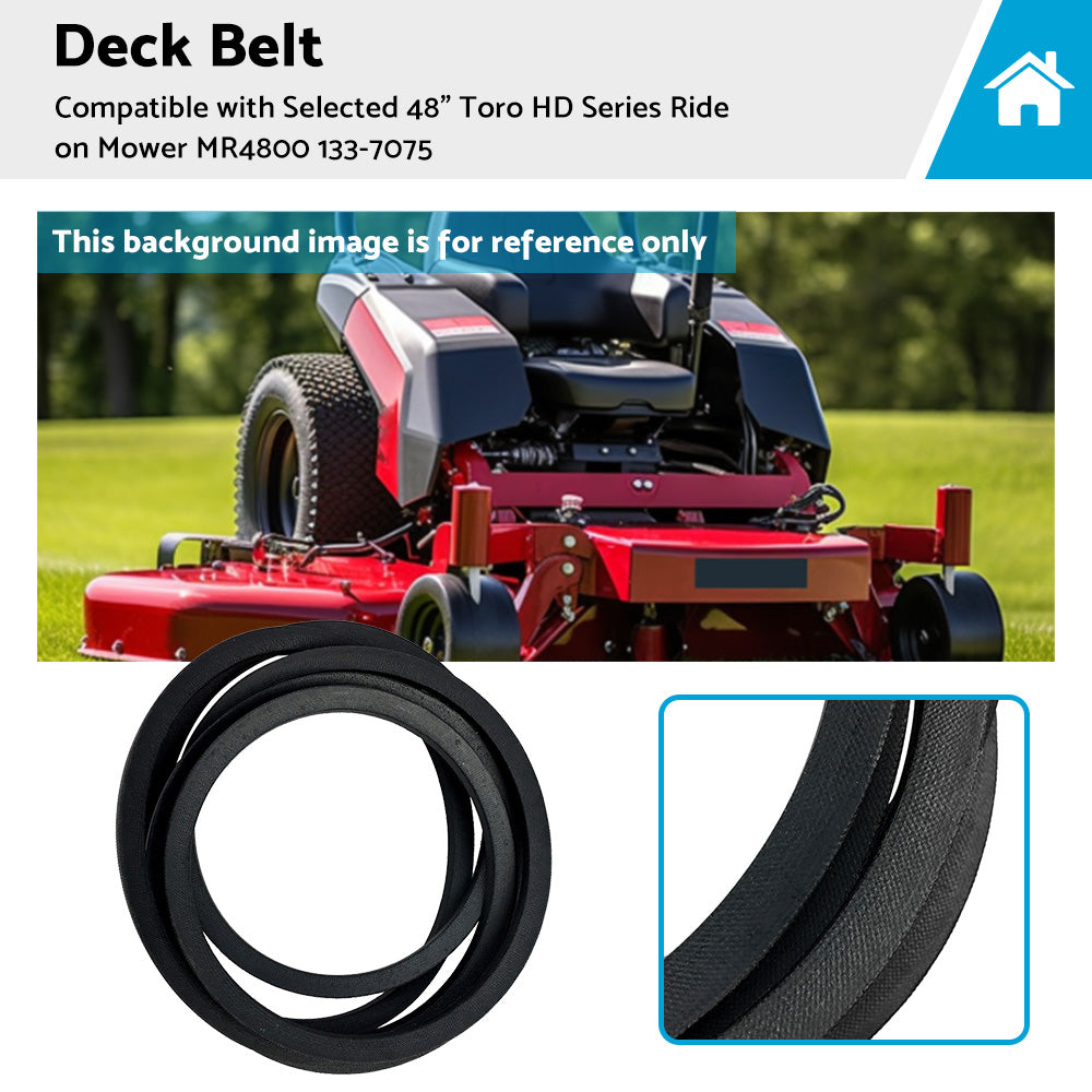 {{ Deck Belt Suitable For Selected 48 inch  Toro HD Series Ride on Mower MR4800 133-7075 }} - Buy Car Parts Online at {{ Kaka Auto Parts }}.