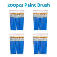 Flat Paint Brushes Set 50-200x Suitable For Detail Painting Craft Art and Gift Applications