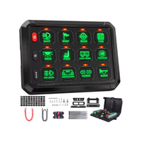 12 Gang RGB Switch Panel Kit With Labels Suitable For Universal Offroad Vehicles