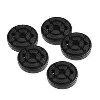 5x Universal Round Rubber Arm Lift Pads Suitable For Car Truck Auto Hoist Black