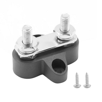 compare product Heavy Duty Dual M6 Bus Bar Terminal Block Power Distribution Stud Black Suitable For Automotive Applications